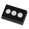 Contemporary Home Living Set of 3 Silver Golf Ball Markers 3.25" view 1
