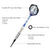 ROOBEEO Soft Tip Darts Set for Electronic Dart Board 18/22g Plastic Tip Darts Set with Brass Barrels&Aluminum Shafts, 6 Flights 3 Spare Plastic Dart Shaft 20 Soft Tips Portable Case (18g-Silver&Blue) view 2