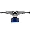 Core Hollow Skateboard Trucks 5.0 (7.75") Silver/Blue Base, Premium Bushings view 3