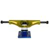 Core Hollow Skateboard Trucks 5.25 (8.0") Gold/Blue Base, Premium Bushings view 3
