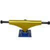 Core Hollow Skateboard Trucks 5.25 (8.0") Gold/Blue Base, Premium Bushings view 4