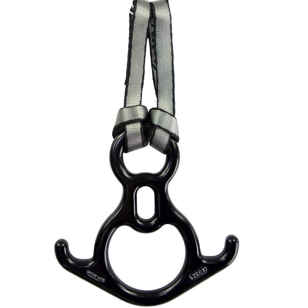 Aum Active Descender Figure-8 - Hardware Accessories for Aerial Silks - Acrobatic Flying, Antigravity Pilates, Aerial Yoga Hammock Swing