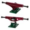 Core Hollow Skateboard Trucks 5.5 (8.25") Red/Green Base, Premium Bushings view 2