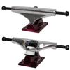 Core Hollow Skateboard Trucks 5.25 (8.0") Silver/Red Base, Premium Bushings view 2