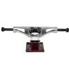 Core Hollow Skateboard Trucks 5.25 (8.0") Silver/Red Base, Premium Bushings view 3
