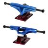 Core Hollow Skateboard Trucks 5.0 (7.75") Blue/Red Base, Premium Bushings view 2