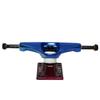 Core Hollow Skateboard Trucks 5.0 (7.75") Blue/Red Base, Premium Bushings view 3