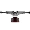 Core Hollow Skateboard Trucks 5.0 (7.75") Silver/Red Base, Premium Bushings view 3