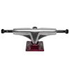 Core Hollow Skateboard Trucks 5.0 (7.75") Silver/Red Base, Premium Bushings view 4
