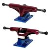 Core Hollow Skateboard Trucks 5.0 (7.75") Red/Blue Base, Premium Bushings view 2