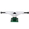 Core Hollow Skateboard Trucks 5.25 (8.0") White/Green Base, Premium Bushings view 3
