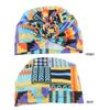 HZUX Fashion Hijabs for Women Muslim Soft Head Headwear India Hat Cancer Chemo Turban Wrap Scarf Cap Black-White view 4