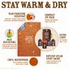 Don't Die In The Woods - Worlds Toughest Emergency Blankets [4-Pack] Extra Thick Thermal Mylar Space Blanket - One of The Ten Essentials Outdoor Survival Gear Hiking Camping First Aid Kit (Orange) view 2