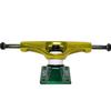 Core Hollow Skateboard Trucks 5.0 (7.75") Gold/Green Base, Premium Bushings view 3