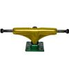 Core Hollow Skateboard Trucks 5.0 (7.75") Gold/Green Base, Premium Bushings view 4