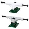 Core Hollow Skateboard Trucks 5.0 (7.75") White/Green Base, Premium Bushings view 2