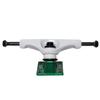 Core Hollow Skateboard Trucks 5.0 (7.75") White/Green Base, Premium Bushings view 3