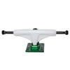 Core Hollow Skateboard Trucks 5.0 (7.75") White/Green Base, Premium Bushings view 4