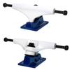 Core Hollow Skateboard Trucks 5.25 (8.0") White/Blue Base, Premium Bushings view 2