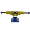 Core Hollow Skateboard Trucks 5.0 (7.75") Gold/Blue Base, Premium Bushings view 3