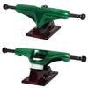 Core Hollow Skateboard Trucks 5.0 (7.75") Green/Red Base, Premium Bushings view 2
