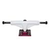 Core Hollow Skateboard Trucks 5.0 (7.75") White/Red Base, Premium Bushings view 4