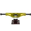 Core Hollow Skateboard Trucks 5.25 (8.0") Gold/Red Base, Premium Bushings view 3