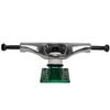 Core Hollow Skateboard Trucks 5.25 (8.0") Silver/Green Base, Premium Bushings view 3