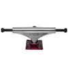 Core Hollow Skateboard Trucks 6.0 (8.75") Silver/Red Base, Premium Bushings view 4