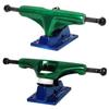 Core Hollow Skateboard Trucks 5.0 (7.75") Green/Blue Base, Premium Bushings view 2