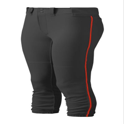 Mizuno womens Girls Pants, Black/Red, Medium