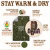 Don't Die In The Woods - Worlds Toughest Emergency Blankets [4-Pack] Extra Thick Thermal Mylar Space Blanket - One of The Ten Essentials Outdoor Survival Gear for Hiking Camping First Aid Kit (Camo) view 2