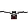Core Hollow Skateboard Trucks 7.0 (9.75") Silver/Red Base, Premium Bushings view 3