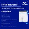 Mizuno Girl's Aero Vent Padded Sliding Short, White, Small view 4