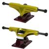 Core Hollow Skateboard Trucks 5.0 (7.75") Gold/Red Base, Premium Bushings view 2
