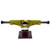 Core Hollow Skateboard Trucks 5.0 (7.75") Gold/Red Base, Premium Bushings view 3