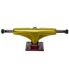 Core Hollow Skateboard Trucks 5.0 (7.75") Gold/Red Base, Premium Bushings view 4