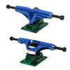 Core Hollow Skateboard Trucks 5.0 (7.75") Blue/Green Base, Premium Bushings view 2