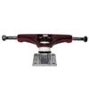 Core Hollow Skateboard Trucks 5.0 (7.75") Red/Silver Base, Premium Bushings view 3