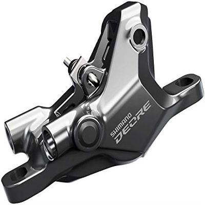 SHIMANO Deore BR-M6100 Disc Brake Caliper - Front or Rear, Hydraulic, Resin Pads, Gray