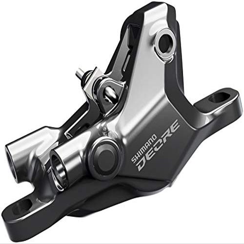 SHIMANO Deore BR-M6100 Disc Brake Caliper - Front or Rear, Hydraulic, Resin Pads, Gray