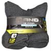 AND1 Gray 12 Pair ProPlatinum Mid Crew Socks view 1