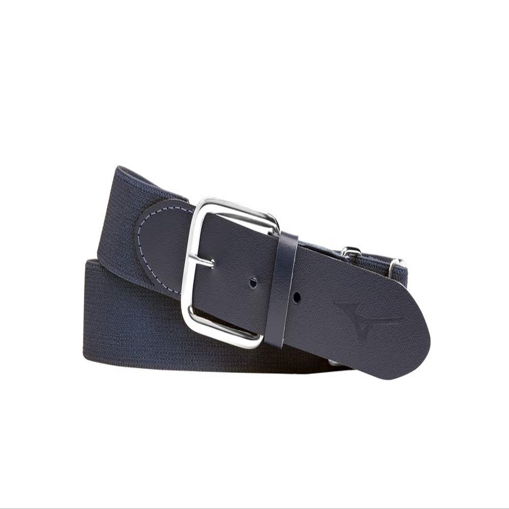 Mizuno Classic Elastic Baseball/Softball Belt , Youth One Size Fits All, Charcoal