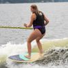 White Knuckle Wakesurfing Rope, 16ft, 1700lb Breaking Capacity, 16 Strands, 6" Rubber T-Handle, Ideal for All Skill Levels view 2