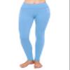 ALWAYS Women's High Waist Yoga Pants - Premium Soft Tummy Control Workout Stretch Solid Pants with Pockets Sky Blue S view 3