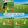 YES4ALL Agility Cones Hurdle Set 4 Green Cones + 4 Orange Cones + 4 Green Bars view 3