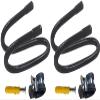 Pmsanzay Skateboard Wall Mount Skateboard Wall Hanger Storage Rack Flexible Hanger - Fit Cruiser Boards, Skateboards, Penny Boards, Longboards,etc- W Style - No Board - 2/PK view 2