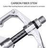 Rock BROS Mountain Bike Pedals Flat Bicycle Pedals 9/16 Lightweight Road Bike Pedals Carbon Fiber Sealed Bearing Flat Pedals for MTB Silver view 3