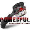 CHAMPKEY PRO Retractable Golf Club Brush - Oversized Brush Head with Soft Rubber Hand Grip & Retractable Groove Cleaner Golf Brush(Black(1 Pcs)) view 3