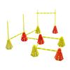 YES4ALL Agility Cones Hurdle Set 4 Green Cones + 4 Orange Cones + 12 Green Bars view 1